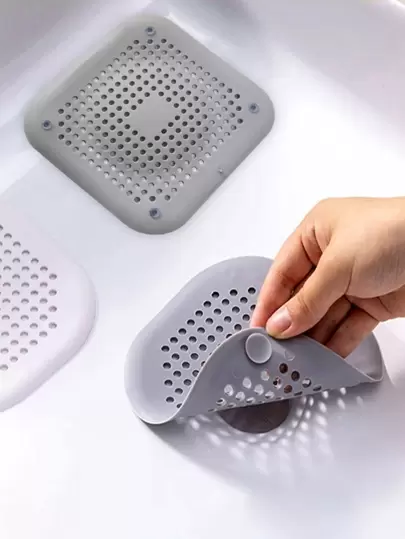 1pc Random Color Hair Filter, Sink Anti-Clog Filter, Tub Shower Floor Drain Plug, Silicone Kitchen Deodorizer Plug, Floor Drain Cover Home Bathroom Decor Fall Decor Back To School