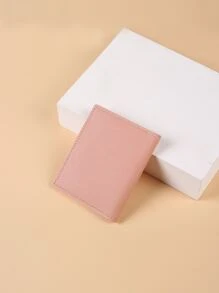 Snap Button Lightweight Portable Card ID Card White-Collar Workers For Female For Holiday For Anniversary For Birthday Gift Accessories Gift Present Gifts For Teachers Hot Pink Card Holder Wallet Business Card Holder Credit Card Holder Women For Women Wallet Mini Wallet Purse Wallet Card Wallet - Pink - View 2