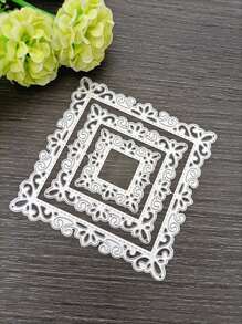 1pc Scroll Shaped Cutting Die - Silver - View 2