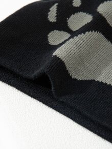 Paw Pattern Beanie - Multicolor - View 3