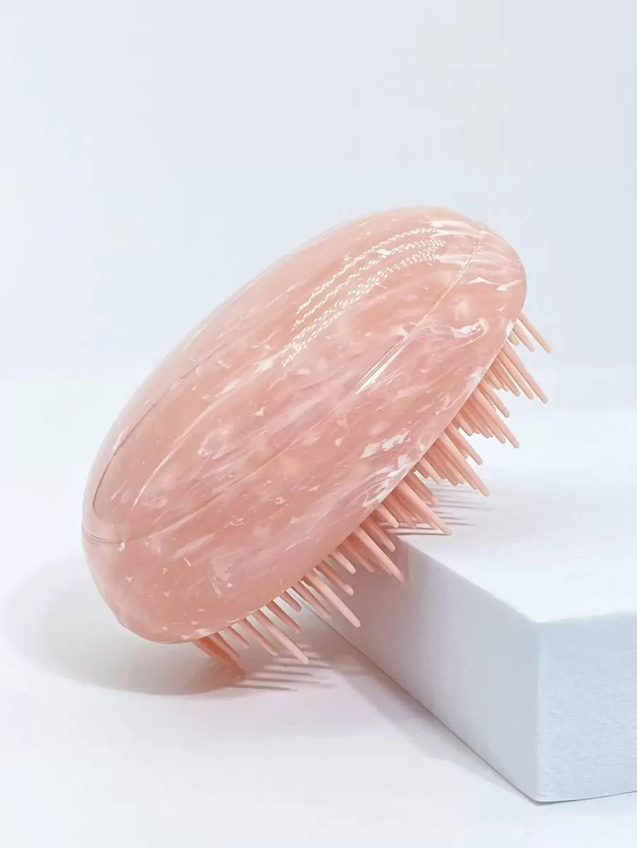 Marble Print Hair Comb - Pink - View 1