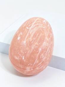 Marble Print Hair Comb - Pink - View 2