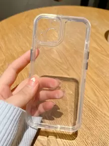 1 pieza Funda para móvil brillante de ombré - Rosa - Ver 3