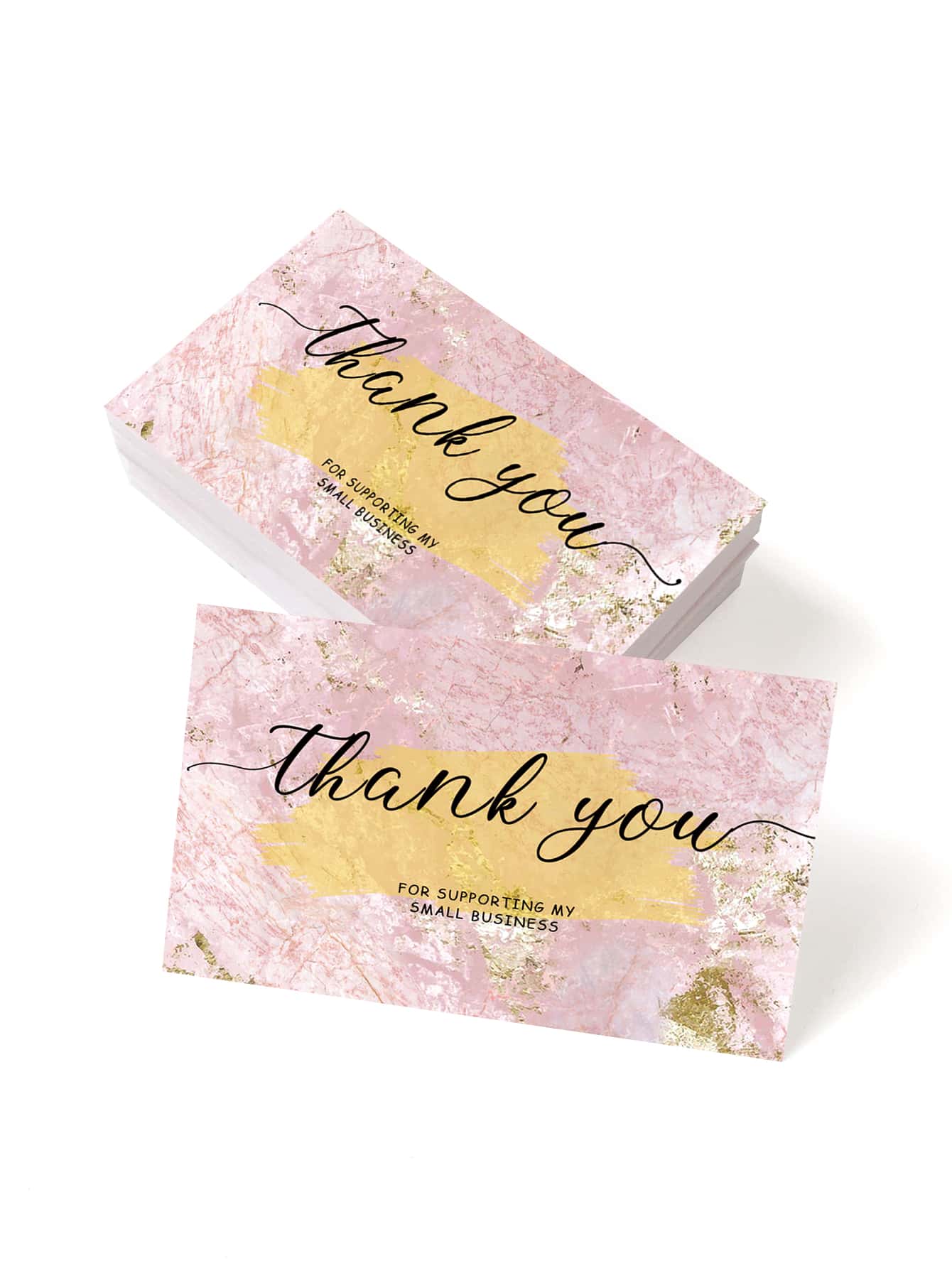 50 piezas Tarjeta de regalo con estampado de letra - Multicolor - Ver 1