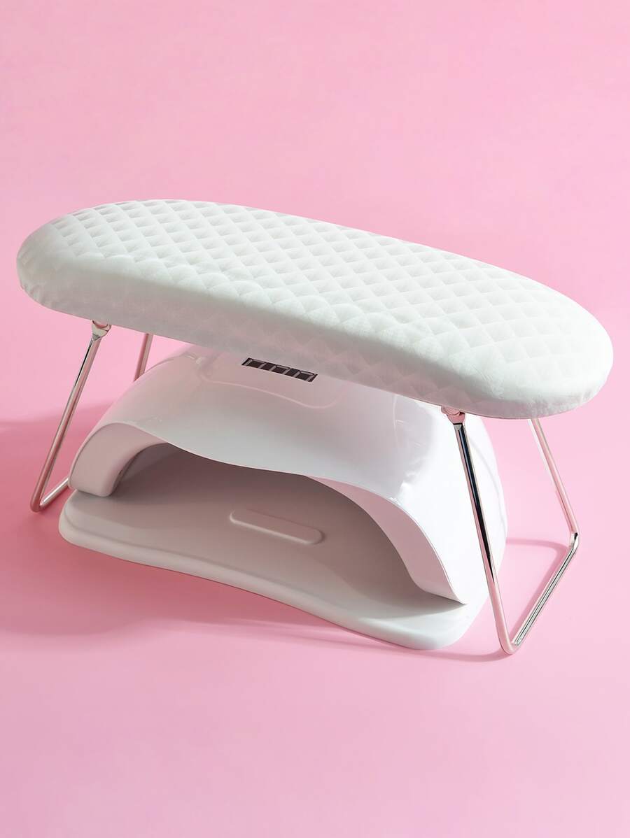 Arm Rest For Nails, Nail Pillow Hand Rest For Nails, Professional Nail Arm Rest For Nail Tech, Manicure Hand Pillow For Nail Art Stand Table Desk, Nail Armrest Cushion For Nail Technician Use, White - White - View 1