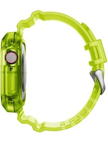 2 In 1 Watchband & Case Compatible With Apple Watch - Yellow - View 2