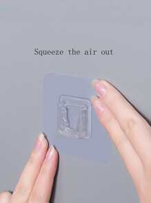 1 pieza Estante de almacenamiento de baño sin perforación - Rosa - Ver 4