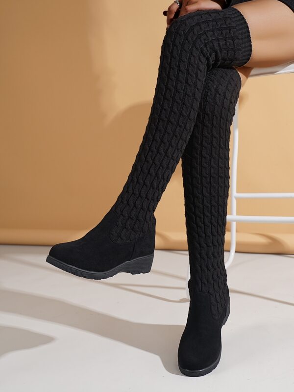 Bottes chaussettes minimaliste glissant Mode en ligne SHEIN FRANCE