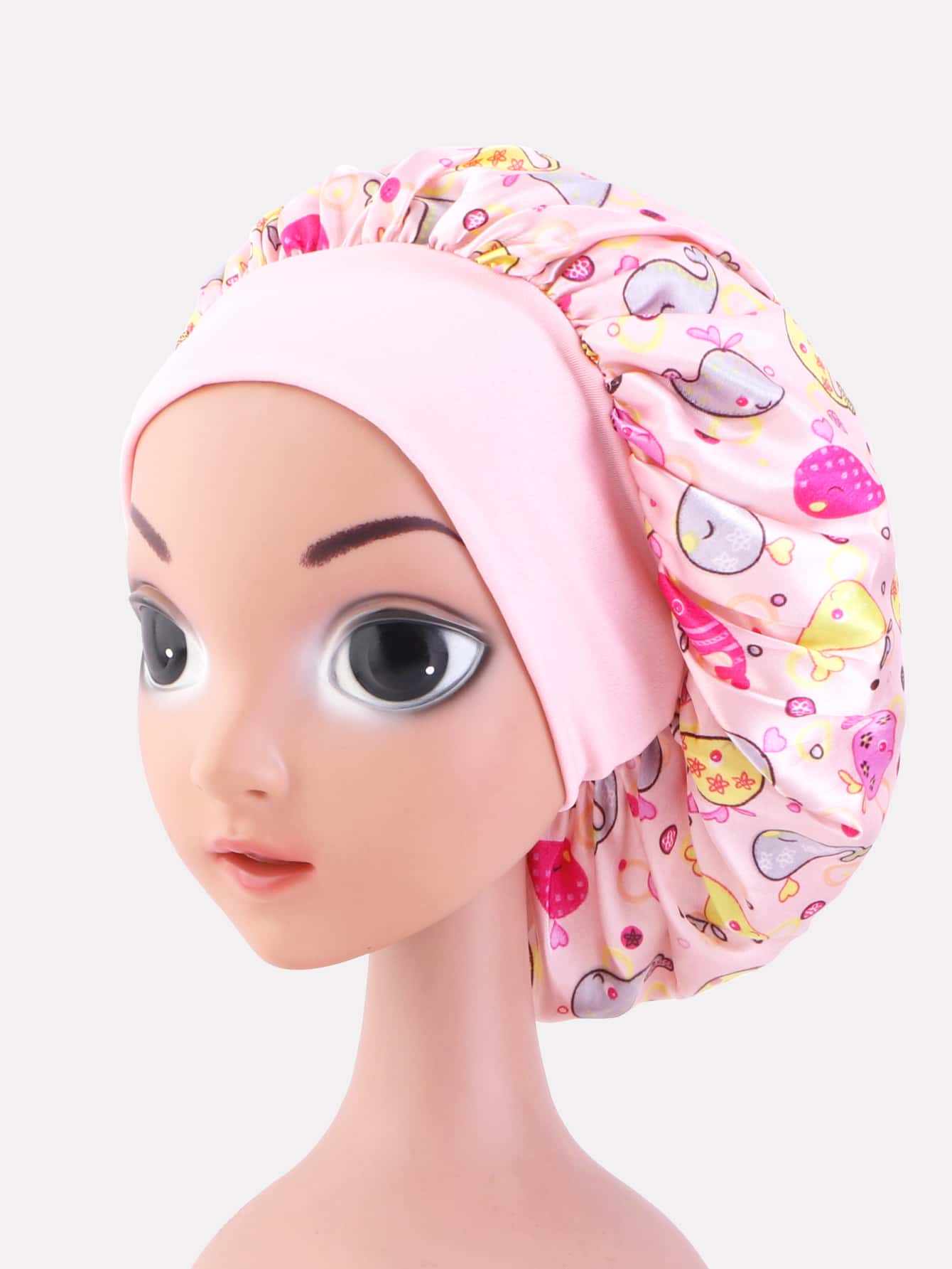 Toddler Kids Whale Pattern Hair Bonnet