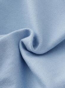 Toddler Girls Contrast Collar Jumper - Baby Blue - View 5