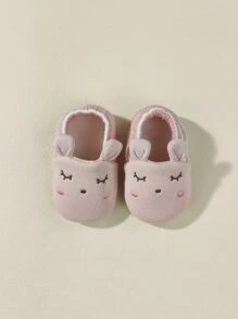 1雙嬰兒兔子裝飾地面襪子 - 藕粉色 - 查看 1