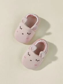 1雙嬰兒兔子裝飾地面襪子 - 藕粉色 - 查看 4