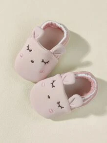 1雙嬰兒兔子裝飾地面襪子 - 藕粉色 - 查看 5