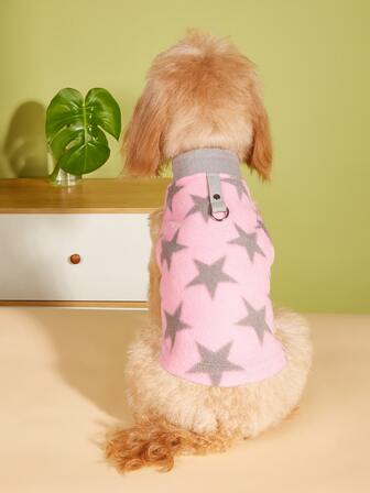 1入組星星印花寵物背心