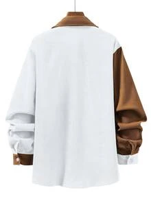 Manfinity Men Colourblock Patched Pocket Shirt Without Tee - Multicolor - View 2