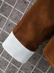 Manfinity Men Colourblock Patched Pocket Shirt Without Tee - Multicolor - View 3