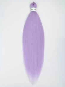 長款直筒合成纖維接髮 - 淡紫色 - 查看 2