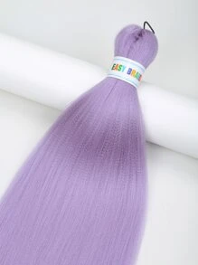 長款直筒合成纖維接髮 - 淡紫色 - 查看 4