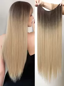 Tóc Tổng Hợp Dài Thẳng Kẹp Kẹp - Ombre - Xem 2