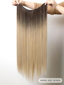 Tóc Tổng Hợp Dài Thẳng Kẹp Kẹp - Ombre - Xem 3