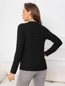 DEARCASE Jersey tejido de cable unicolor