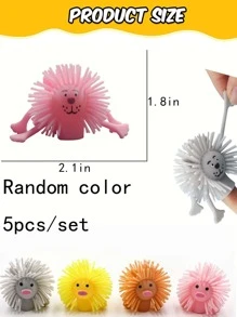 5入組卡通設計隨機逗貓玩具