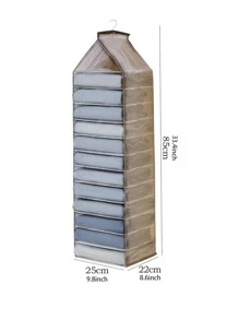 WHICHLIFE 1pc Hanging Clothes Storage Bag, Multifunction Pants Hanging Organizer For Household Decorations Decor Festival Decor Room Decor Home Decor Decor Bedroom Decorbedroom,Organizer,Organiser,Home Storage,White T Shirt Women,Black Pants Women,Ladies Winter Clothes,Dress,Winter Clothes For Ladies,Elegant Woman Dresses,White Shirt For Ladies,Long Sleeve,White Jumpsuit For Women,Spring Dresses For Women,Spring Outfits For Women,Spring,Spring Clothes,Minimalist,Summer Tops - Grey - View 4