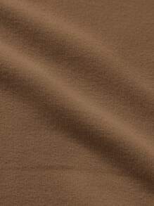 Manfinity Áo nỉ Nam Lá thư Giải trí - Cà phê nâu - Xem 6