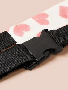 1 件心形印花儿童头带