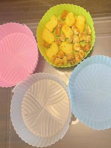 2入組隨機色矽膠空氣炸鍋託盤