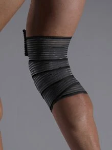 JINGBA SUPPORT 1 Miếng Quấn Đầu Gối Unisex Co Giãn Hỗ Trợ Bắp Chân Cho Cử Tạ - màu đen - Xem 5