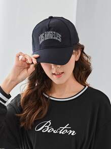 兒童字母刺繡棒球帽 - 黑色 - 查看 7