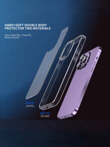 1.5mm Thick Large Hole Anti-Drop Acrylic Transparent Hard PC 2-In-1 Case Compatible With IPhone 17/17 Pro/17 AIR/17 Pro Max/16 Pro Max/11/12/13/14/15 Plus/Mini/X/7P/15 Pro Max/14 Pro Max/13 Pro Max/14 Pro/15 Pro/16 Pro/15 Plus/16 Plus/14 Plus