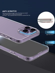 1.5mm Thick Large Hole Anti-Drop Acrylic Transparent Hard PC 2-In-1 Case Compatible With IPhone 17/17 Pro/17 AIR/17 Pro Max/16 Pro Max/11/12/13/14/15 Plus/Mini/X/7P/15 Pro Max/14 Pro Max/13 Pro Max/14 Pro/15 Pro/16 Pro/15 Plus/16 Plus/14 Plus