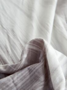 1入組羽毛印花有彈性沙發座墊套 - 灰色 - 查看 5