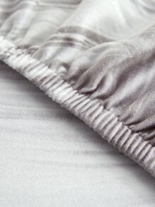 1入組羽毛印花有彈性沙發座墊套 - 灰色 - 查看 6