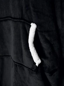 男孩袋鼠口袋連帽法蘭絨休閒服上裝