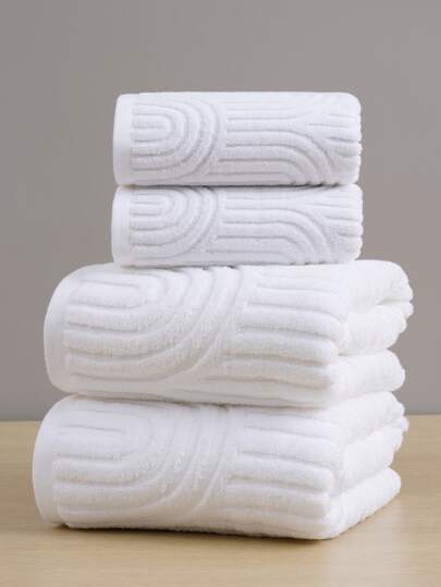 QIBHI 1/2pcs Jacquard (Lightweight) Fabric, Not Thick, Choose Towel Or Bath Towel, Multiple Sizes Available, Convenient For Home Use And Travel, Guest Use, Terry, Absorbent And Soft, Suitable For Bathroom, Swimming Pool, Luxurious Choice Of Your Preferred Size Shower Towels For Beaty Salon, Hotel Sports,Home Essentials, Towel, Skin Care Bath Towel Sheet