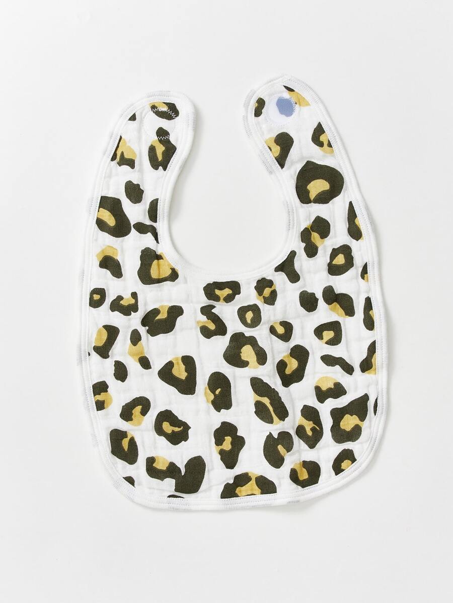 Bebé 1 pieza Babero de leopardo - Multicolor - Ver 1