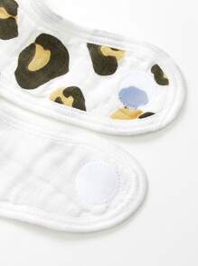 Bebé 1 pieza Babero de leopardo - Multicolor - Ver 4