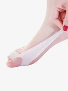 Protector del dedo del pie del pie Protector del pulgar del dedo del pie, protector del dedo del pie del silicón del color sólido 2 piezas - Blanco - Ver 3
