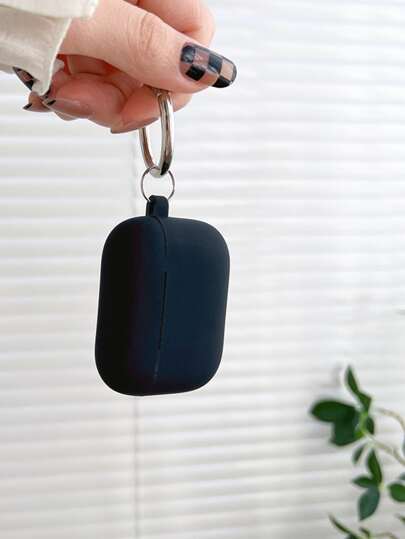 1pc علبة أذن سيليكونية ملونة للسيليكون لـ Airpod ، وسيليكون Airpod متصل بحالة حماية كاملة الغطاء | مقاس: Airpods 4