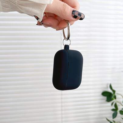 1 件适用于 Airpod 的纯色硅胶耳机壳，Airpod 硅胶连接全覆盖保护壳