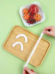 100 piezas Envoltura de plástico desechable para alimentos - transparente - Ver 5