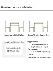 Bubaba 1 chiếc khăn trải bàn hình chữ nhật dệt kim Jacquard màu khối, tấm lót bàn trang trí tua rua theo phong cách trang trại Boho, thích hợp cho nhà bếp, phòng ăn, tiệc tùng, ngày lễ, bàn cà phê, bàn tròn, mọi mùa - Xám - Xem 10
