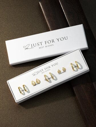 5對方晶鋯石裝飾耳環