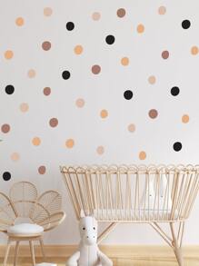 3sheets Polka Dot Wall Sticker, Stickers, Wall Decal, Vinyl Decal For Home Decorations, Spring Decoration Items Refresh Your Home, Rama Decoration Stickers - Multicolor - View 5