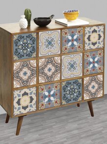 5 piezas Papel mural con patrón geométrico impermeable autoadhesivo - Multicolor - Ver 4