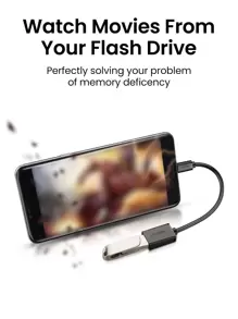 UGREEN Cable Otg Micro Usb 2.0 De 12 Cm Para Adaptador De Celular Con Usb Micro - Negro - Ver 4