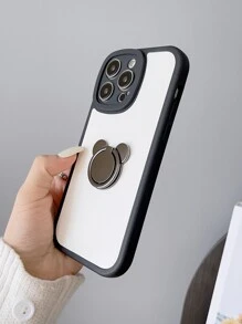 Hộp đựng điện thoại có khung tương phản với đế vòng - Nhiều màu - Xem 5